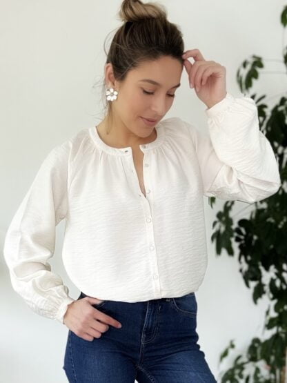 Blouse fluide KASSELIA écru