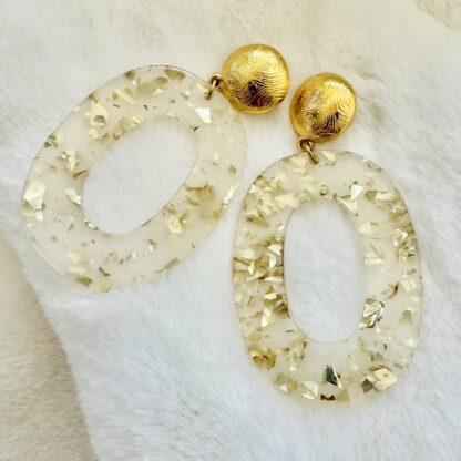 Boucles d'oreilles Ovale Or