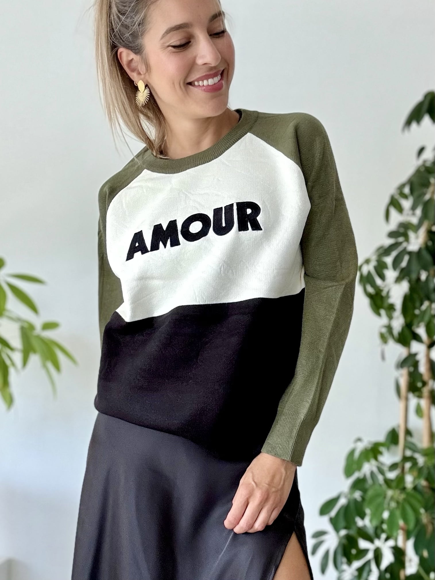 Pull AMOUR Kaki