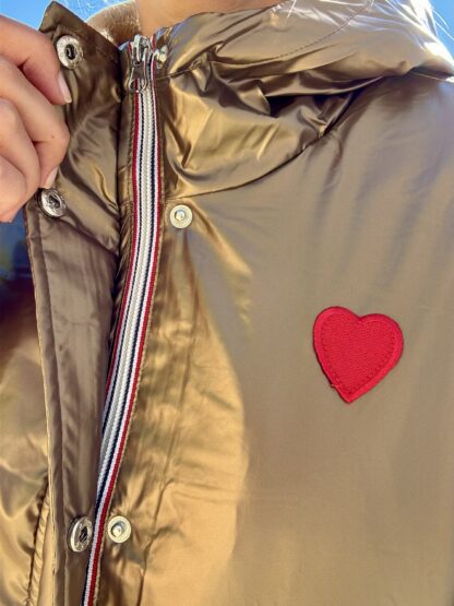 Parka fourrée broderie COEUR - Image 8