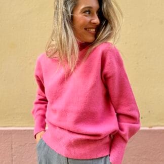 Pull MANDEVILLA rose bonbon