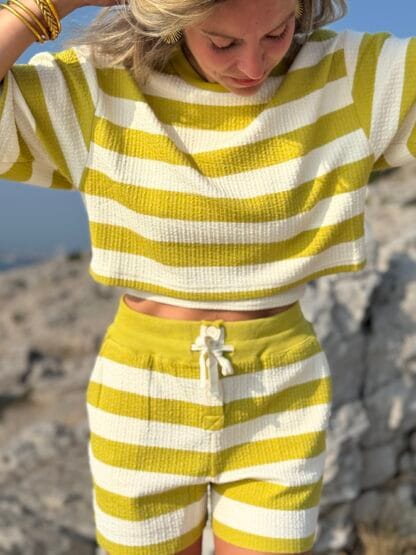 T-shirt Sweat NEILA Lime – Image 4