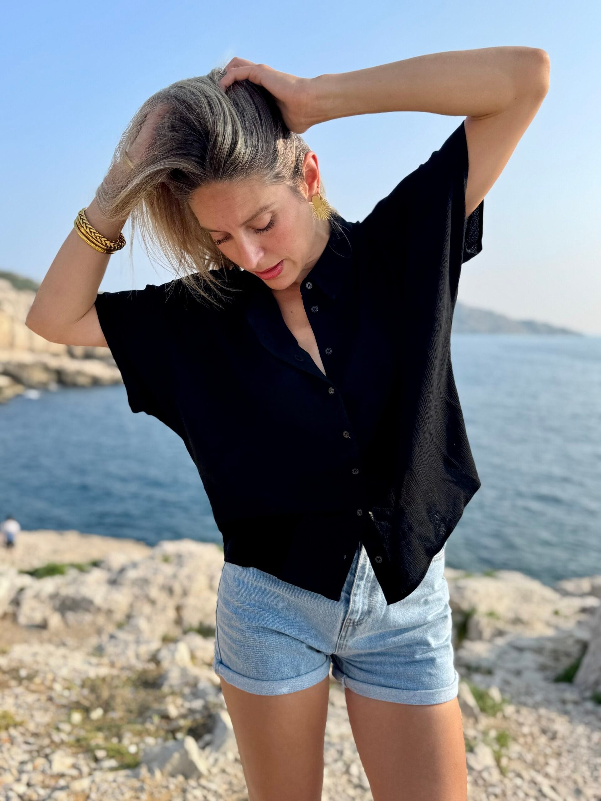 Chemise CARAIBES noir