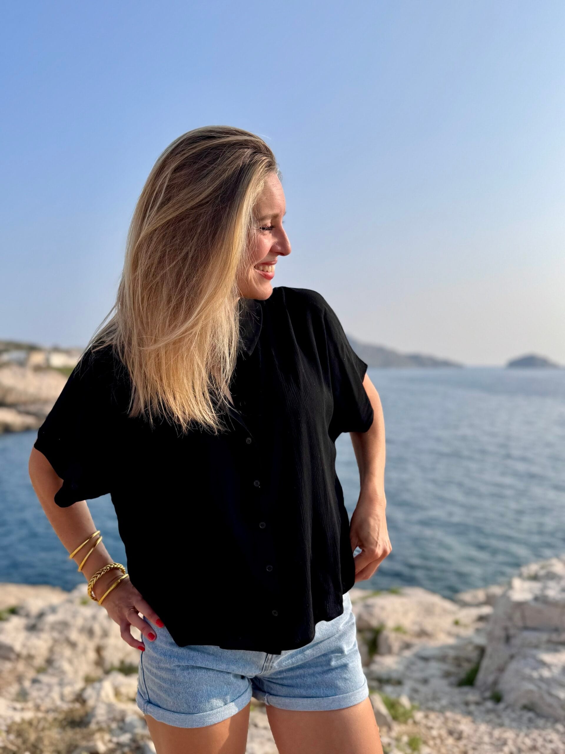 Chemise CARAIBES noir – Image 3