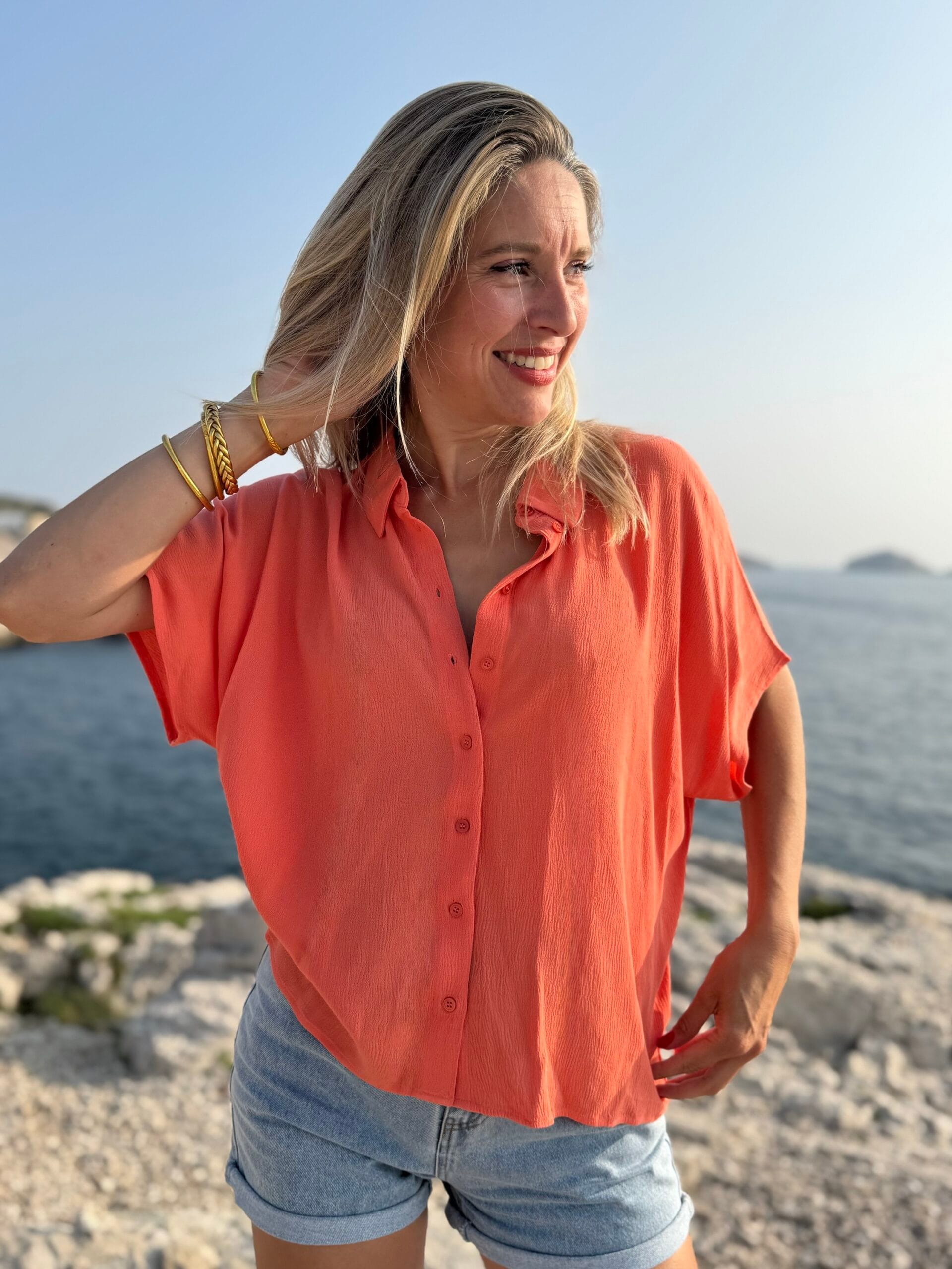 Chemise CARAIBES corail