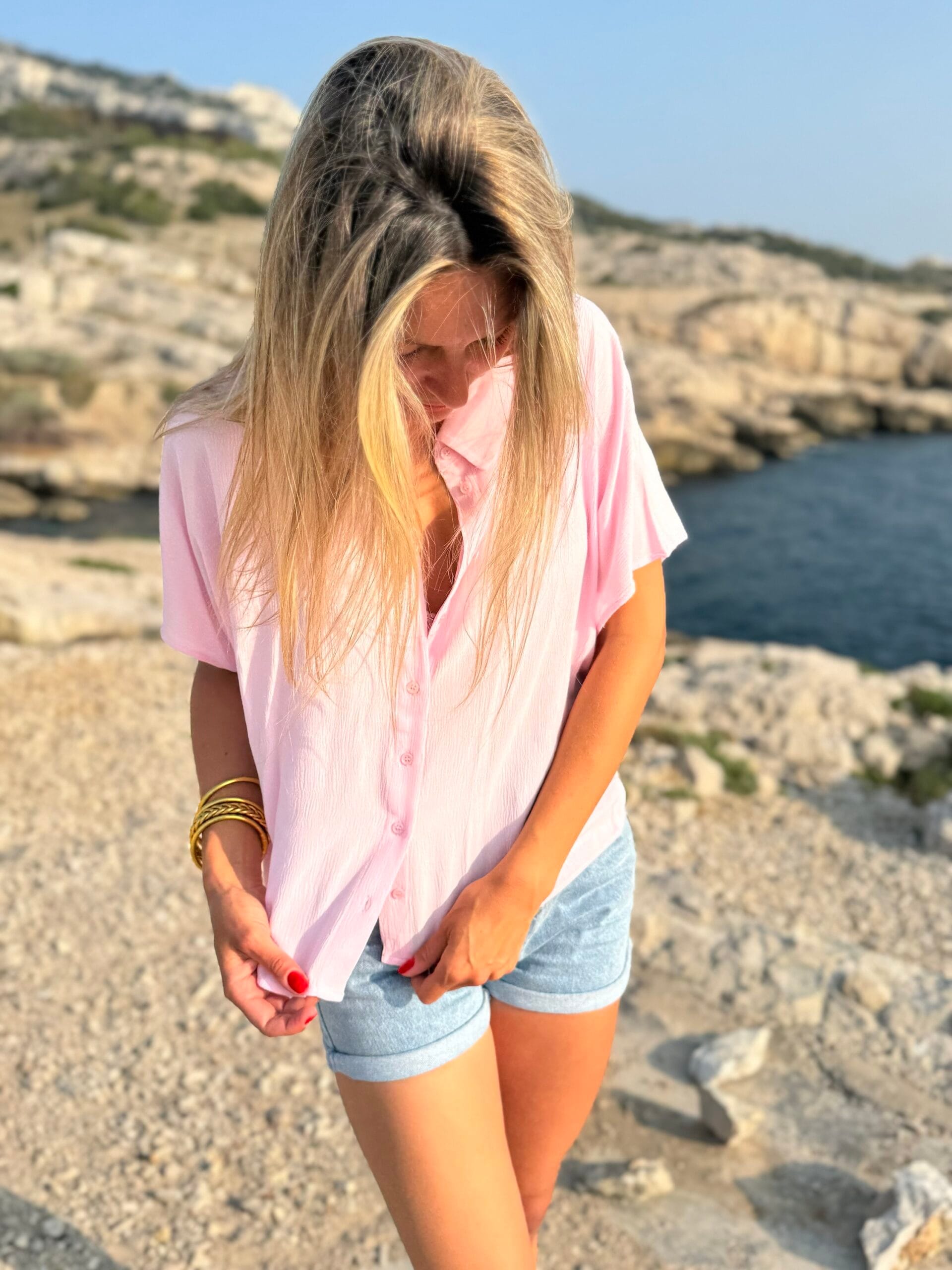 Chemise CARAIBES rose – Image 4