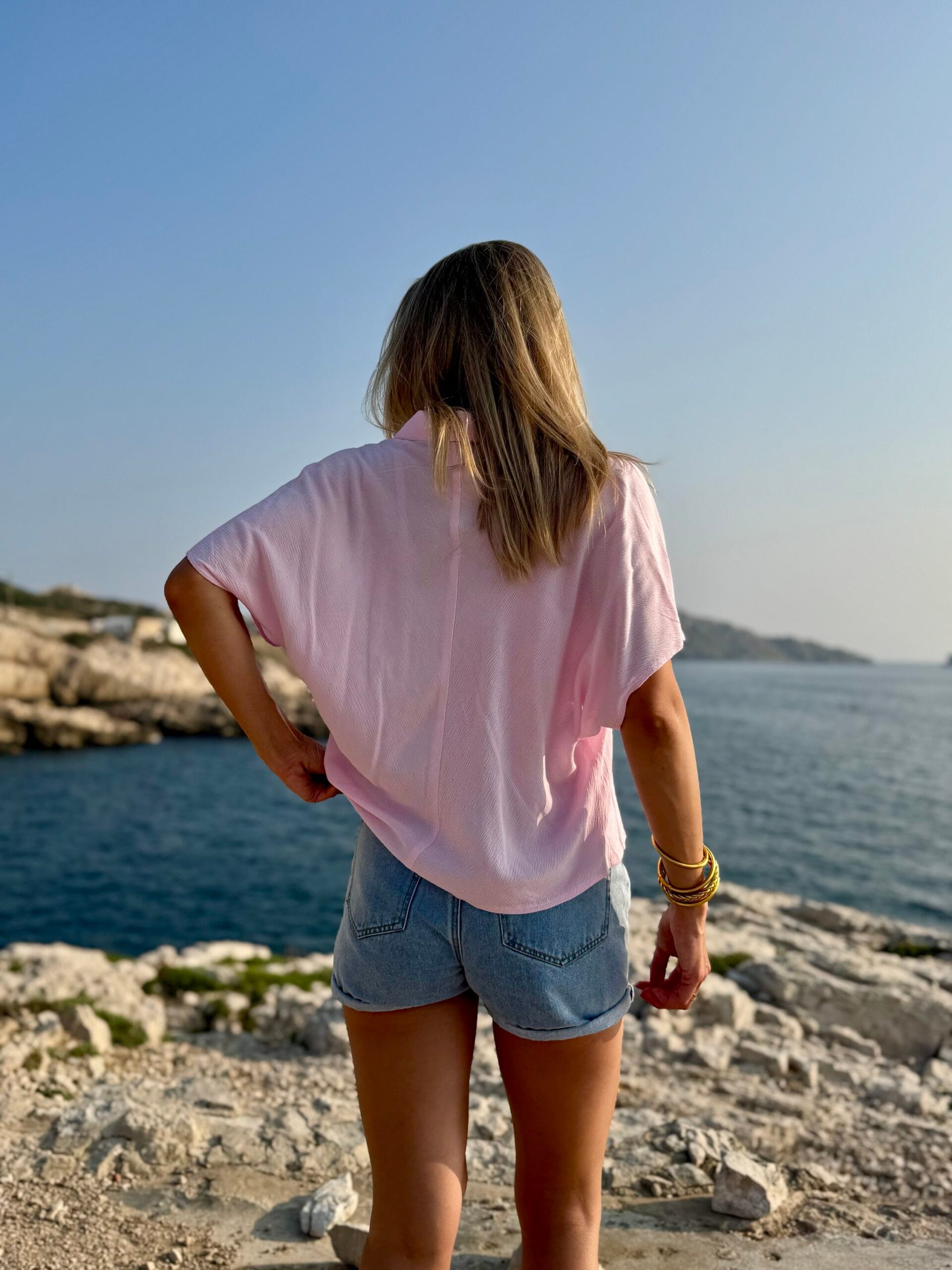 Chemise CARAIBES rose – Image 7