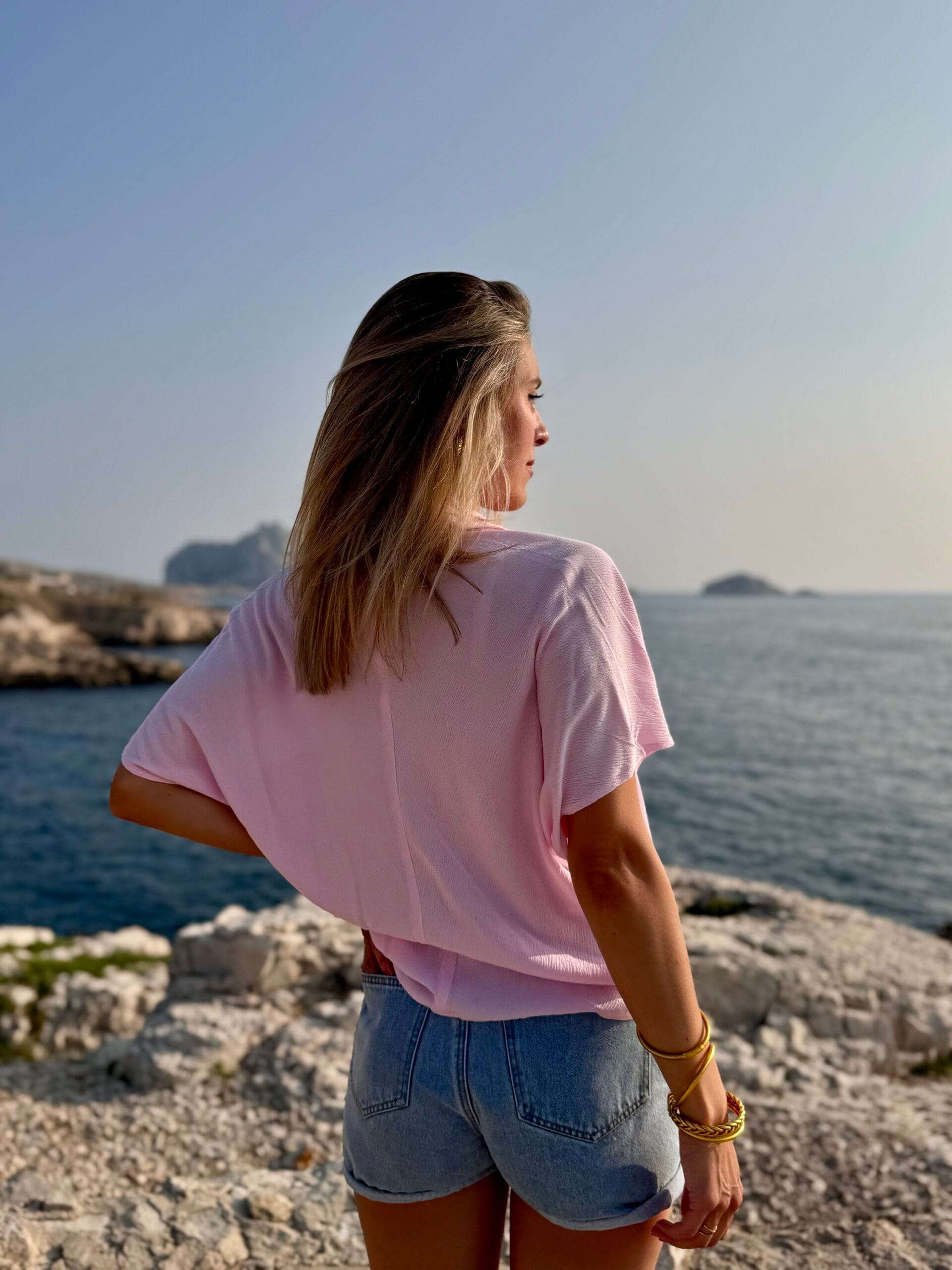 Chemise CARAIBES rose – Image 2