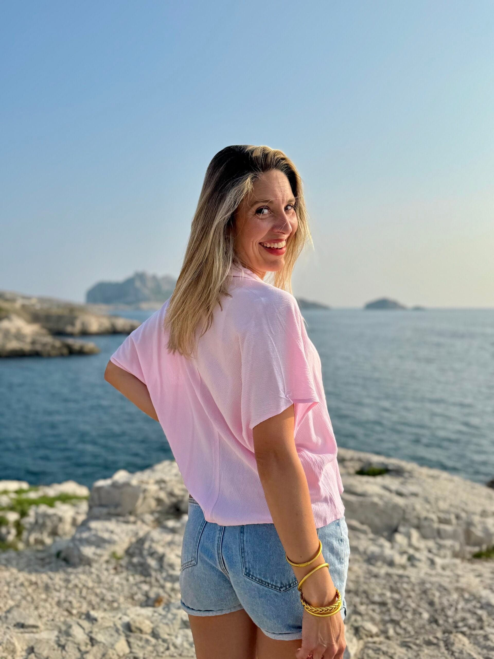 Chemise CARAIBES rose – Image 5